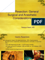 Gastric Resection: General Surgical and Anesthetic Considerations