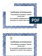 Certification