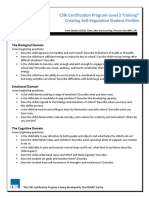 Self-Regulation Assessment Scale