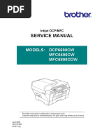 Brother InkJet DCP-MFC DCP6690CW MFC6490CW MFC6890CDW Parts and Service Manual