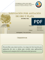 UCN Lixiviacion Por Agitacion de Oro y Plata PPT Fina NALCO 9762