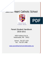 2010-2011 Sacred Heart Catholic School Student/Parent Handbook