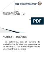 Acidez Titulable