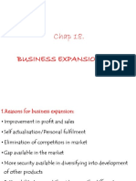 Chapter 18 Business Expansion Powerpoint