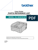 Hl-3040cn, Hl-3070cw Parts List