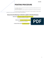 Firmware Updating Procedure: Choose From The Following 2 Methods To Update To The Latest Fi Rmware