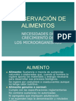 Conservación de Los Alimentos