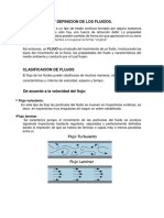 Clasificacion y Definicion de Los Fluidos