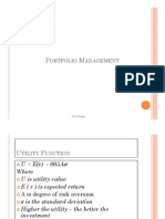 P M P M: Ortfolio Anagement Ortfolio Anagement