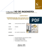 Determinacion Del Peso Unitario NTP 339 046 Astm C 138 y El Contenido de Aire NTP 339 083 Astm C 231