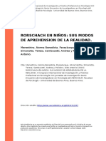 Menestrina, Norma Benedicta, Passalac (..) (2010) - Rorschach en Ninos Sus Modos de Aprehension de La Realidad