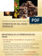 Fermentación Del Cacao - Aspectos Generales