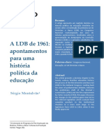 A LDB de 1961 - Apontamentos