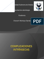 Complicaciones Intrinsecas de Una Extracción Dental