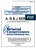 Inst and Serv Instructions Bristol Compressors Int. Inc PDF