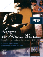 Marie Curie, Isabelle Chavannes-Lecons de Marie Curie - Physique Elementaire