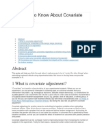 10 Things To Know About Covariate Adjustment