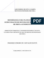 Metodologia para Planejamento e Estruturação de Sistemas de Manutenção de Frota Automotiva