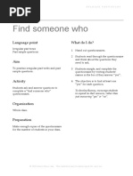 Past Simple Find Someone Who PDF