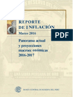 Reporte de Inflacion Marzo 2016