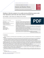 Nonlinear Vibration Analysis of An Axially Moving Drillstring System With Time Dependent Axial Load and Axial Velocity in Inclined Well