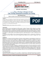 Delegation, A Strategy To Prepare Second Line Nursing Management in Health Care Setting