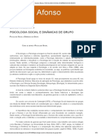 Sandra Afonso - Psicologia Social e Dinâmicas de Grupo