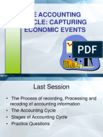 The Accounting Cycle: Capturing Economic Events