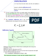 DT F F: Infiltration Infiltration Rate