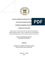 Adecuación e Instalación de Una Área de Faenamiento Semiautomática para Cuyes y Conejos en El Programa de Especies Menores de La Facultad de Ciencias Pecuarias PDF