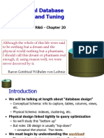 Physical Database Design and Tuning: R&G - Chapter 20