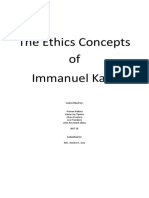 The Ethics Concepts of Immanuel Kant