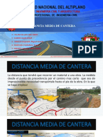 Distancia Media de Cantera