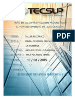 Informe N°6 de Taller Electrico Instalacion Con Relé 1