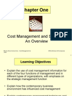 Chapter One: Cost Management and Strategy: An Overview