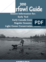 Waterfowl Guide: Season Information For: Early Teal Early Canada Goose Regular Seasons Light Goose Conservation Action