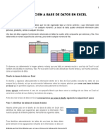 INTRODUCCIoN A Base de Datos en Excel