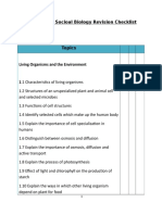 Human and Social Biology Revision Guide