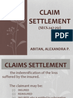 Claim Settlement (Secs