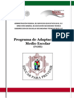 Programa de Adaptación Al Medio Escolar Alumnos PDF