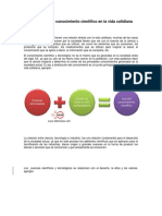 El Impacto Del Conocimiento Científico en La Vida Cotidiana