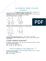 Trucos para Multiplicar Rápido