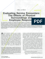 Evaluating Service Encounter The Effects of of Physical Surroundings and Employee Responses