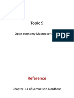 Topic 9: Open-Economy Macroeconomics