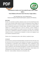 Contaminación Acústica en La Universidad Peruana Unión 