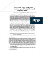 ICFAI IUP 2014 - Effects of Side Span Length On The Behavior of Long Span Hybrid Cable-Stayed Susp