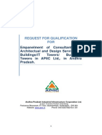 RFQ For Empanelment of Consultants For Architectural and Design Services For Building IT Towers Business Towers in APIIC LTD