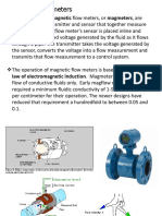 Magnetic Flow Meters: Law of Electromagnetic Induction. Magmeters Can Detect The