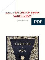 Basic Features of Indian Constitution (Ref by J Walia)