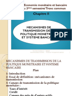 Mecanismes de Transmission de La Politique Monetaire